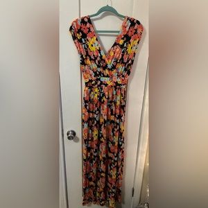 ModCloth NWT Floral Maxi Sleeveless Dress Stretchy (Med)